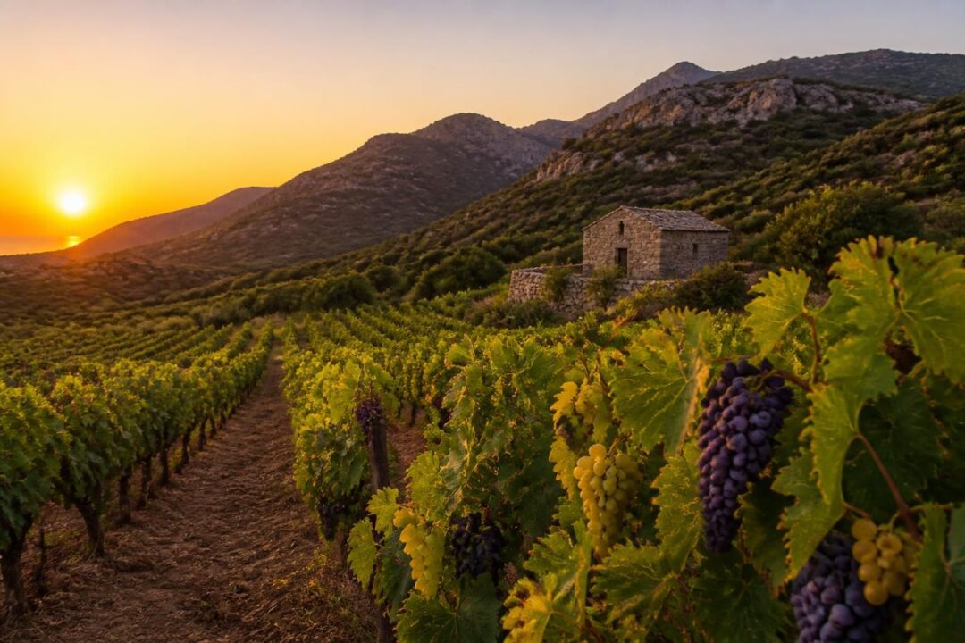découvrez le clos des vignes à patrimonio et apprenez tout sur les vins emblématiques de niellucciu et de vermentinu, deux cépages corses uniques.